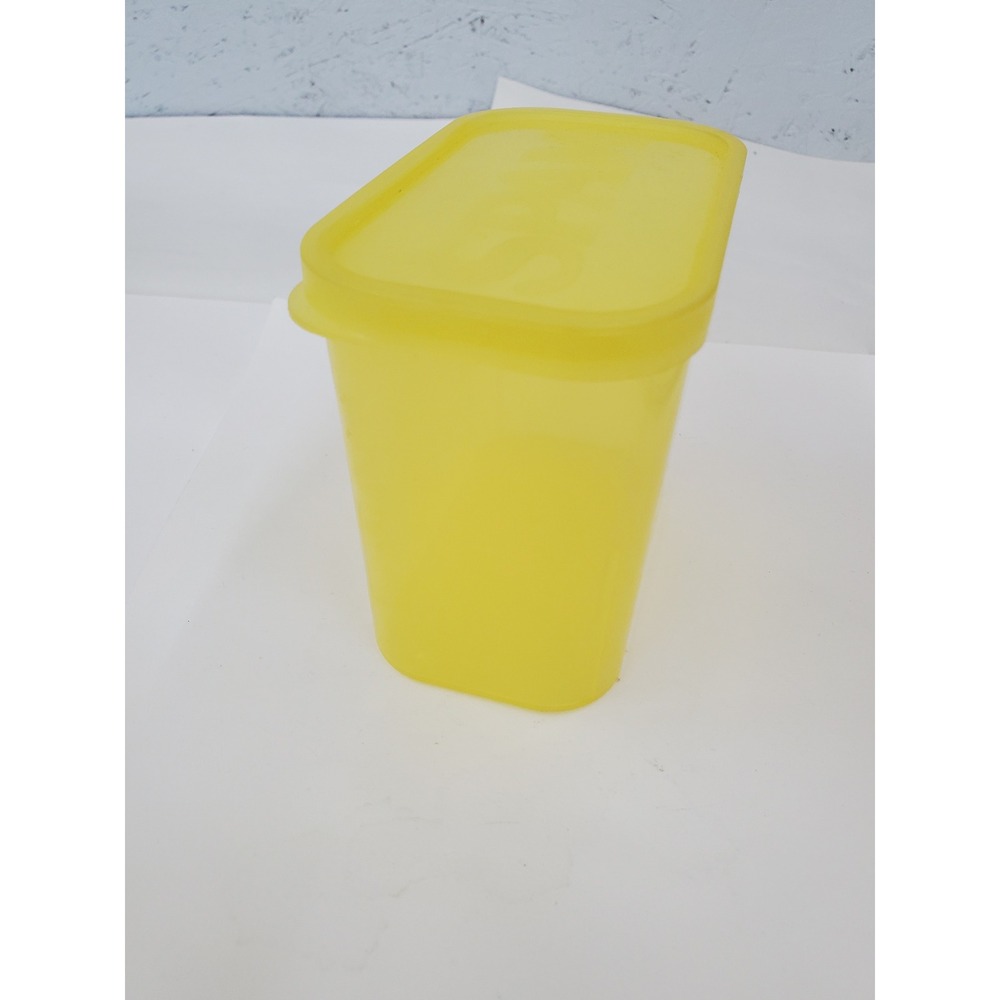 SPAM Brand Yellow Plastic Reusable Food Storage Container with Lid Made in USA - Picture 4 of 14